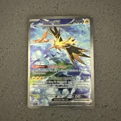 Pokemon TCG Zapdos EX 202/165 Scarlet & Violet 151 SIR Holo NM Card English - Image 3