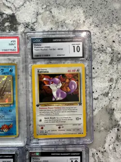 Pokemon Slab Bundle | 4 Cards PSA holo [SEE photos] 1st edition vintage - Image 3