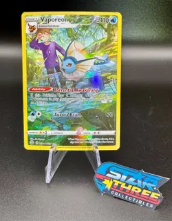 Vaporeon & Blue TG02/TG30 Brilliant Stars Trainer Gallery NM Rare Pokemon Card - Image 1