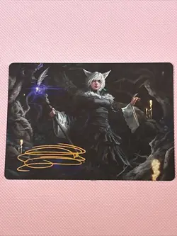 Y’shtola, Nights Blessed Art Card #21 Gold Signature X1 NM - Image 2