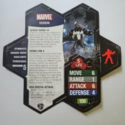 Heroscape Marvel Venom Card Only Earth The Conflict Begins 8/10 Life-5 - Image 2