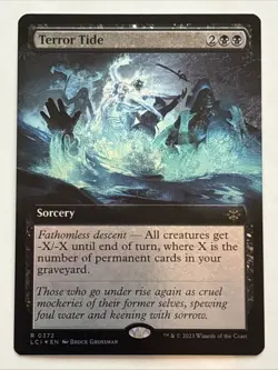 MTG The Lost Caverns of Ixalan Terror Tide Extended Art Foil 0372 NM Rare - Image 1