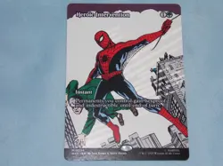 MTG Borderless Alt. Art Heroic Intervention x1 Mythic Spider-Man NM Low S&H - Image 1