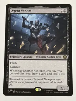 MTG Universes Beyond: Spider-man Agent Venom 0049 NM Rare - Image 1