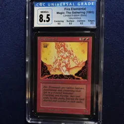 MTG Beta Fire Elemental CGC 8.5 Quad+ (with 9.5 centering) 1993 - Image 1