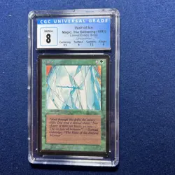 MTG BETA Wall of Ice CGC 8 NM/Mint (Gem Mint centering, Mint surface) 1993 - Image 1