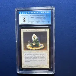 MTG Beta Circle of Protection Blue CGC 8 NM/Mint (9.5 centering) 1993 - Image 1