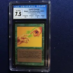 MTG BETA Instill Energy CGC 7.5 Near Mint+ 1993 - Image 1