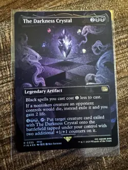 The Darkness Crystal (Borderless) Final Fantasy ( NON FOIL ) - FIN 0335 - Image 1