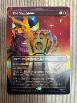 The Soul Stone (Borderless) Marvel’s Spider Man Foil NM 0243 Thanos - Image 1