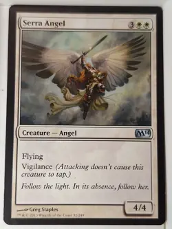 Serra Angel - Magic 2014 Core Set M14 - Magic the Gathering MTG Nice! - Image 1