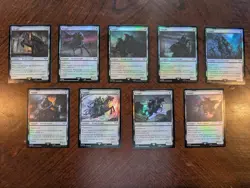 Lord of the Rings - Nazgul FOIL Complete Set Of 9 - NM Magic MTG LotR - Image 1
