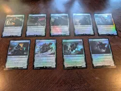 Lord of the Rings - Nazgul FOIL Complete Set Of 9 - NM Magic MTG LotR - Image 3