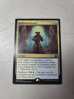 1x MTG Hallowed Respite Innistrad: Midnight Hunt LP Free Shipping - Image 1