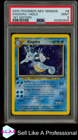 KINGDRA POKEMON HOLO NEO GENESIS 8/111 2000 ENGLISH PSA 9 - Image 1