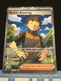 Brock's Scouting 179/159 Sv09: Journey Together Holo Pokemon TCG NM 2025 - Image 1