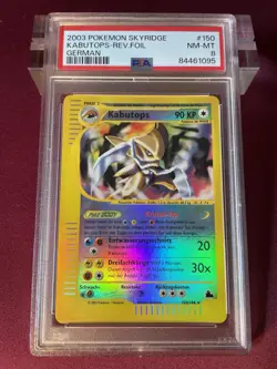 Kabutops (Rev. Foil) - Pokemon Card (PSA 8) #150 NM-MT (2003) Skyridge GER - Image 1