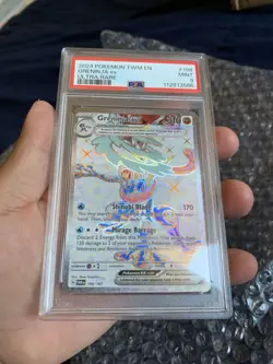 Greninja EX 198/1672024 Pokemon Twilight Masquerade Ultra Rare PSA 9 Mint - Image 2