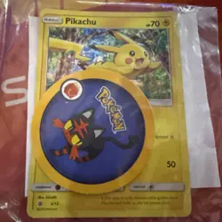 Pikachu 5/12 Holo McDonald's Collection 2017 Pokemon TCG 2016 sealed - Image 1