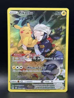 Pokemon TCG Pikachu TG05/TG30 Trainer Gallery Full Art Lost Origin, NM - Image 1