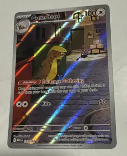 Gumshoos - Illustration Rare 153/132 - Mega Evolution Pokemon - NM/M - Image 1
