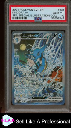 KINGDRA EX SFA SPECI4L ILL COLL POKEMON SVP EN-SV BLCK STR PRM 2024 131 PSA 10 - Image 1
