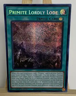 Yu-Gi-Oh! Primite Lordly Lode 1st Edition Prismatic Secret Rare MP25 - Image 1