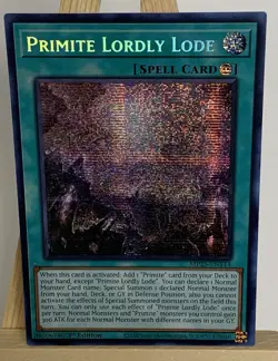 Yu-Gi-Oh! Primite Lordly Lode 1st Edition Prismatic Secret Rare MP25 - Image 3