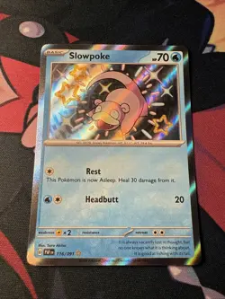 Pokemon TCG Paldean Fates Baby Shiny Slowpoke Card 116/091 English Holo #1 - Image 1