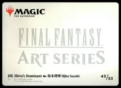 Art Series: FINAL FANTASY #43 Jill, Shiva's Dominant Art Card - Image 2