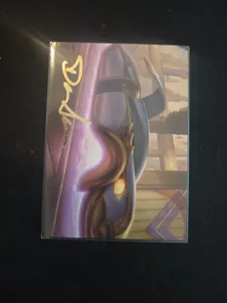 Mysterious Limousine Art Card (Gold-Stamped Signature) Art Series: Streets of... - Image 1