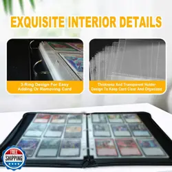 sabermaster MTG element Card Binder Fits 900 Cards Card Collector Album Holde - Image 4