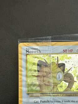 2000 Pokemon MEOWTH Game Boy SEALED Holo BLACK STAR PROMO Rare GB Card #10 SWIRL - Image 2