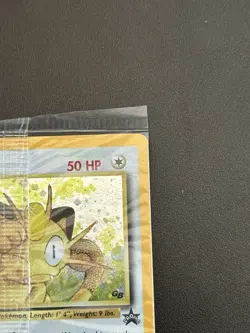 2000 Pokemon MEOWTH Game Boy SEALED Holo BLACK STAR PROMO Rare GB Card #10 SWIRL - Image 3