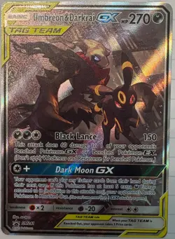 Pokemon TCG Card - Umbreon & Darkrai GX SM241 Sun & Moon Promo Card - Image 1