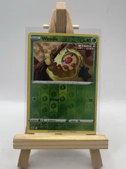 001/198 Weedle | Common Reverse Holo | Pokemon Trading Card Chilling Reign TCG - Image 1