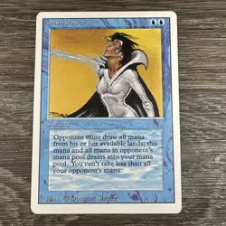 MTG - Drain Power - NM 3rd Edition (Revised) #256 Rare - Image 1