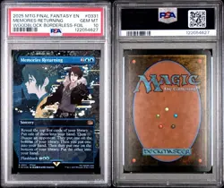2025 MTG Final Fantasy FFVIII Memories Returning Borderless Foil PSA 10 GEM MINT - Image 3