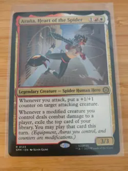 MTG Arana, Heart of the Spider 0123 Spider-Man M/NM Free UK P&P - Image 1