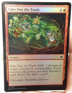 MTG - Bloomburrow - Take Out the Trash - Foil - #0156 - Near Mint - Image 1