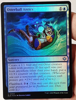 MTG - Bloomburrow - Otterball Antics - Foil - #0063 - Near Mint - Image 1