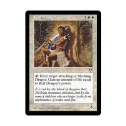 WOTC MtG Mirage Rashida Scalebane (R) EX - Image 1