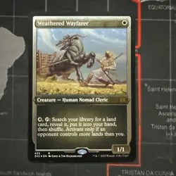 FOIL ETCHED Weathered Wayfarer - Double Masters 2022 - MTG 2X2 NM - Image 1