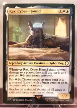 MtG Rex, Cyber-Hound Extended Art Universes Beyond: Fallout - Image 1