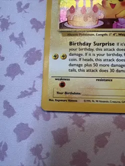 Pokemon TCG Birthday Pikachu Black Star Promo #24 Celebrations Set NM Condition - Image 3