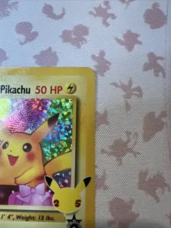 Pokemon TCG Birthday Pikachu Black Star Promo #24 Celebrations Set NM Condition - Image 5