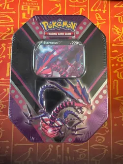 POKEMON TCG ETERNATUS V POWERS 4-BOOSTER PACK TIN NEW/SEALED - Image 1