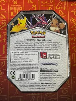 POKEMON TCG ETERNATUS V POWERS 4-BOOSTER PACK TIN NEW/SEALED - Image 2