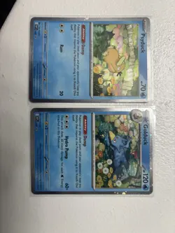 Pokemon Psyduck & Golduck Promos Mega Evolution 007/008 3 Pack Blister - Image 1
