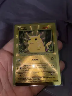 Pokemon Pikachu Gold Metal Celebrations Ultra Premium Collection - Image 1